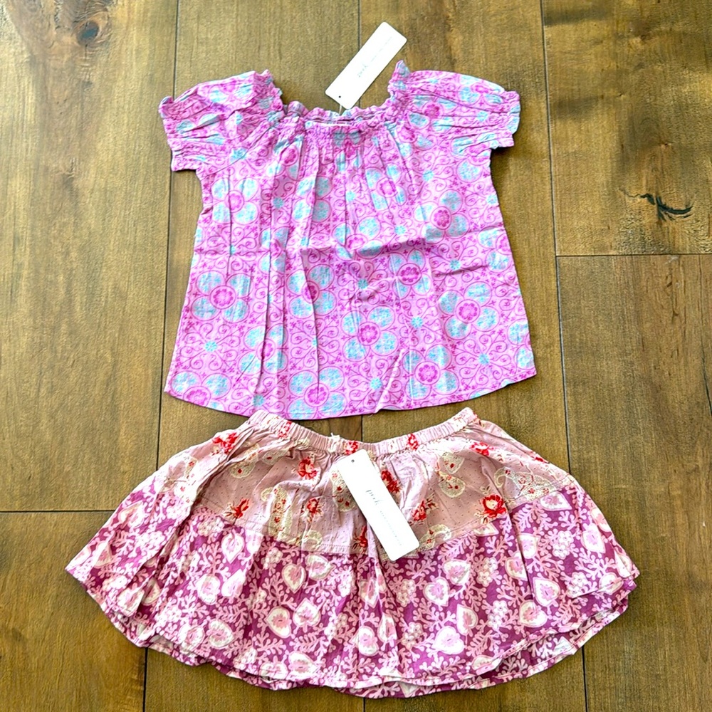 Peek x Matta XL top, skirt and bloomer (was sold separately). 18-24mo. Sooo cute